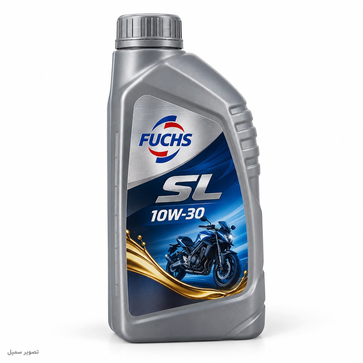 روغن موتورسیکلت 1 لیتری فوکس SL 10W-30؛ تصویر سمپل